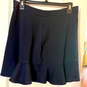 Navy Cotton Peplum Skirt by Gap